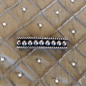 Sterling Silver Vintage Hair Barrette w Hallmark